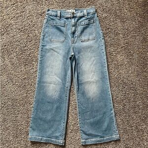 Daze Denim Siren Wide Leg Crop Jeans Sz 28